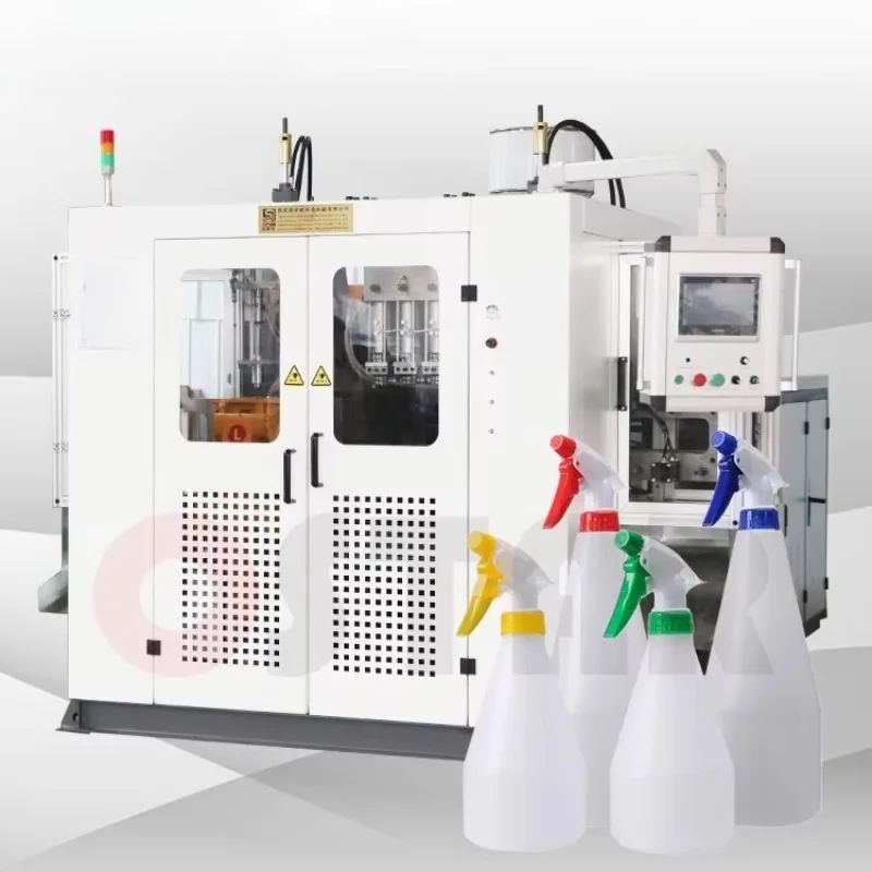 CE Approved 2 Cavity Semi Auto Plastic Blow Molding Machine with Chiller and Air Filter for Pure Mineral Water Bottle Factory