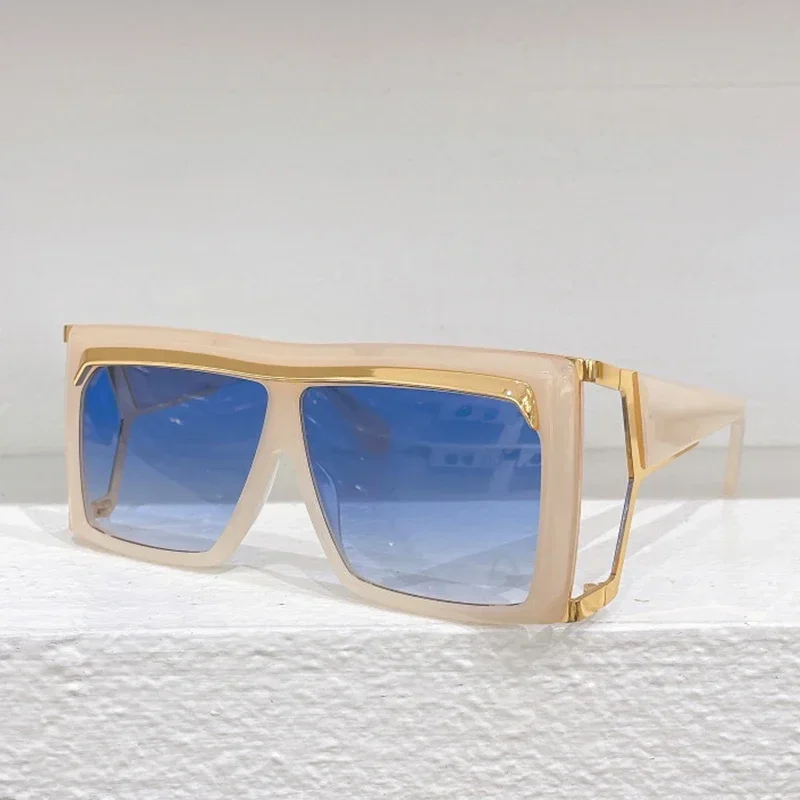 

MOD 300 Big Square Acetate and Alloy Sunglasses High Street for Men and Women UV400 Outdoor Punk Gradient Eyeglasses with Case