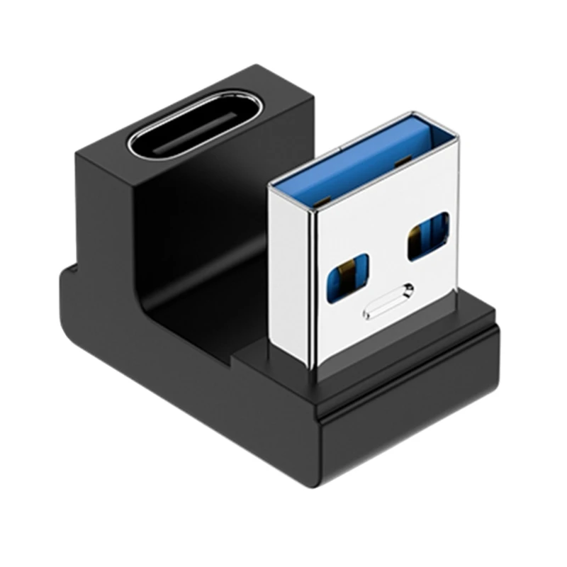 محول من النوع C أنثى إلى USB 3.0 ذكر بسرعة 10 جيجابت في الثانية من النوع C إلى USB 3.0 90 درجة