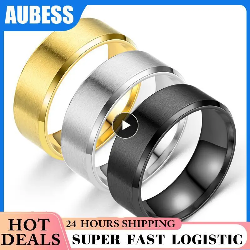 Fashion Not Inlaid Perfect Fit Polishing Smooth Simple Fashion Elegant Design Durable Stainless Steel Rings Stainless Steel