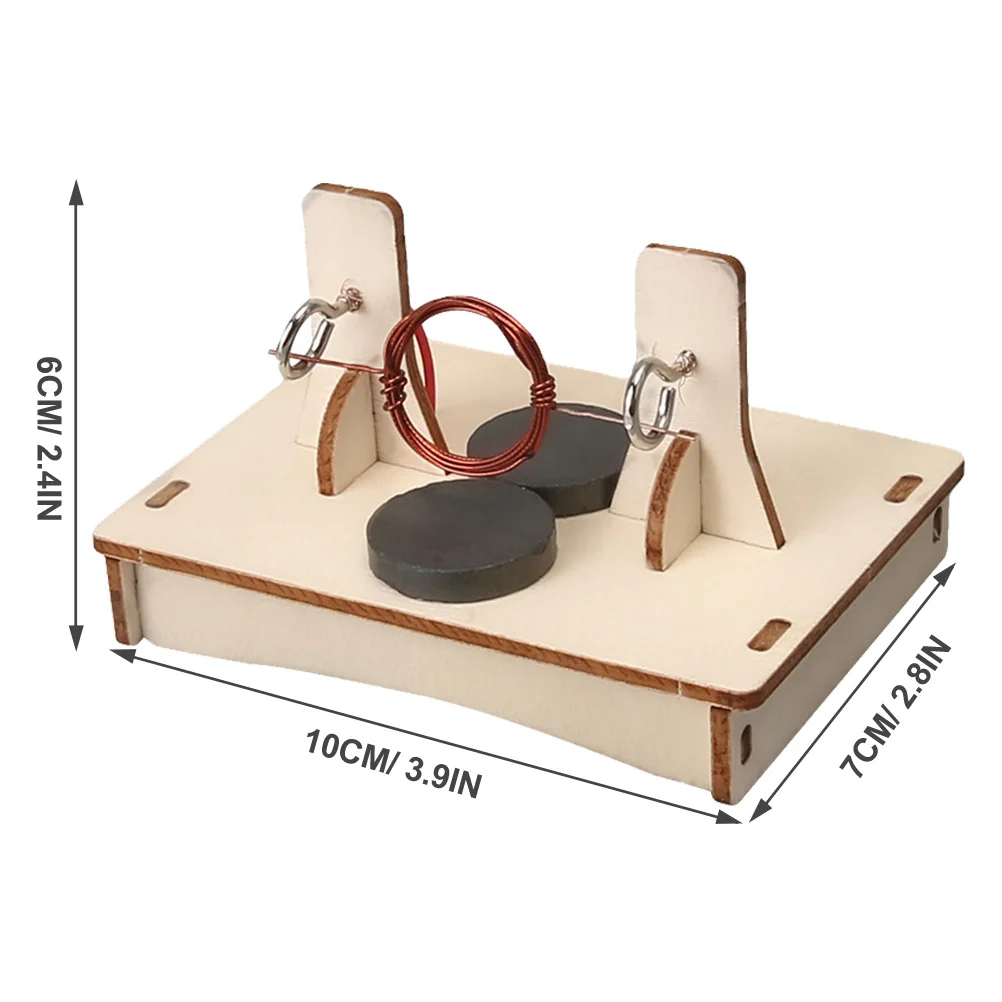 1세트 DIY DC 조립 키트 자가 조립 과학 프로젝트 교육용 목재 모터 STEM 조립 DC 모터 DIY 용품