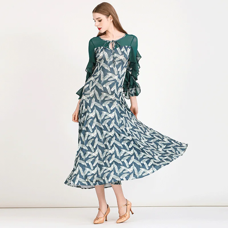 Customized New Modern Dance Suit MY893 National Standard Dance Dress Waltz Practice Performance Costumes Drag Queen Costumes