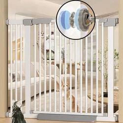 Carbon Steel Dog Fences Indoor Balcony Partition Fence Heighten Punch-free Door Rail Stairs Doorways Pet Products Dog Supplies