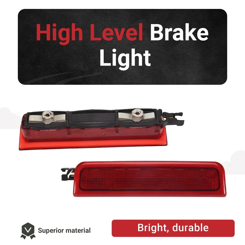 Para 2004-2015 LED tercera tercera lámpara de luz de freno trasero de alto nivel central 2K0945087C-A10G