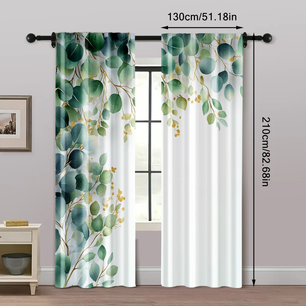 

2pcs, Curtains Roller Blinds Romantic under the flowers Fabric (without rod) Room Decor Use for Living Room, Bedroom, Kitchen,