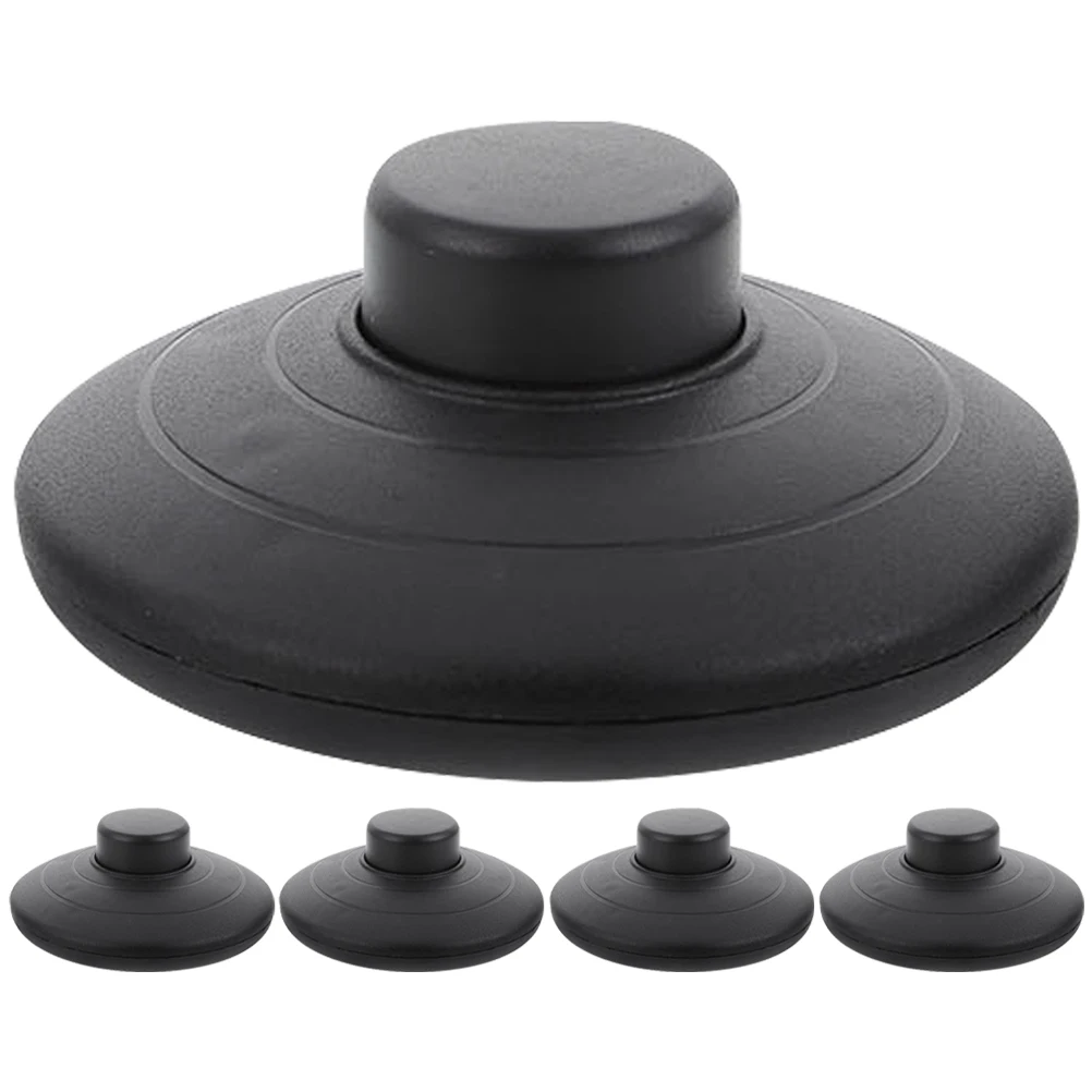 

5Pcs Foot Pedal Abs Floor Lamp Foot Replacement Round Foot for Table Convenient Control