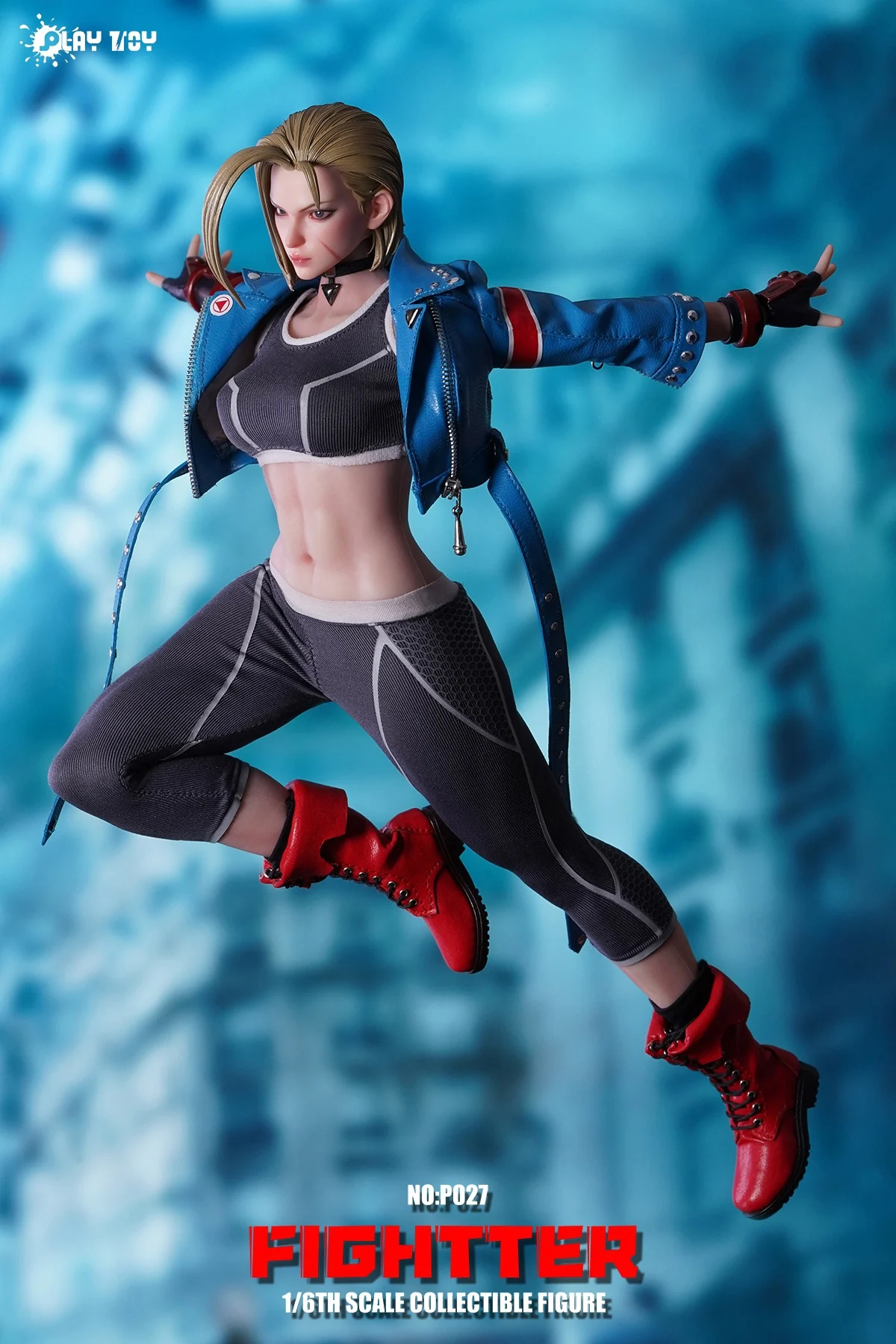 PLAY TOY NO:P027 1/6 Scale Fightter Girl Cammy Full Set Movable Doll 12\'\' Female Action Figure Model Toys