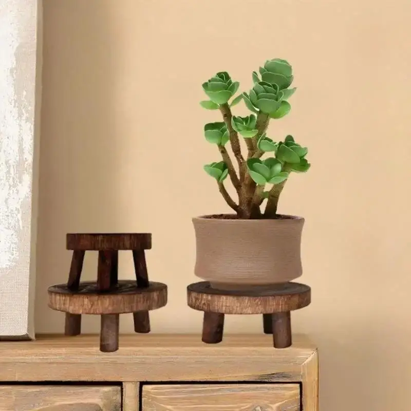 Support de Plante en Bois 2026 – Socle pour Pot de Fleurs, Tabouret, Plateau pour Pots de Succulentes, Présentoir de Fleurs pour Jardin Intérieur et Extérieur