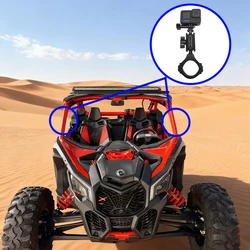 Gopro Fit için UTV aksesuarları tam Metal kamera yatağı braketi Can Am X3 Maverick Polaris RZR