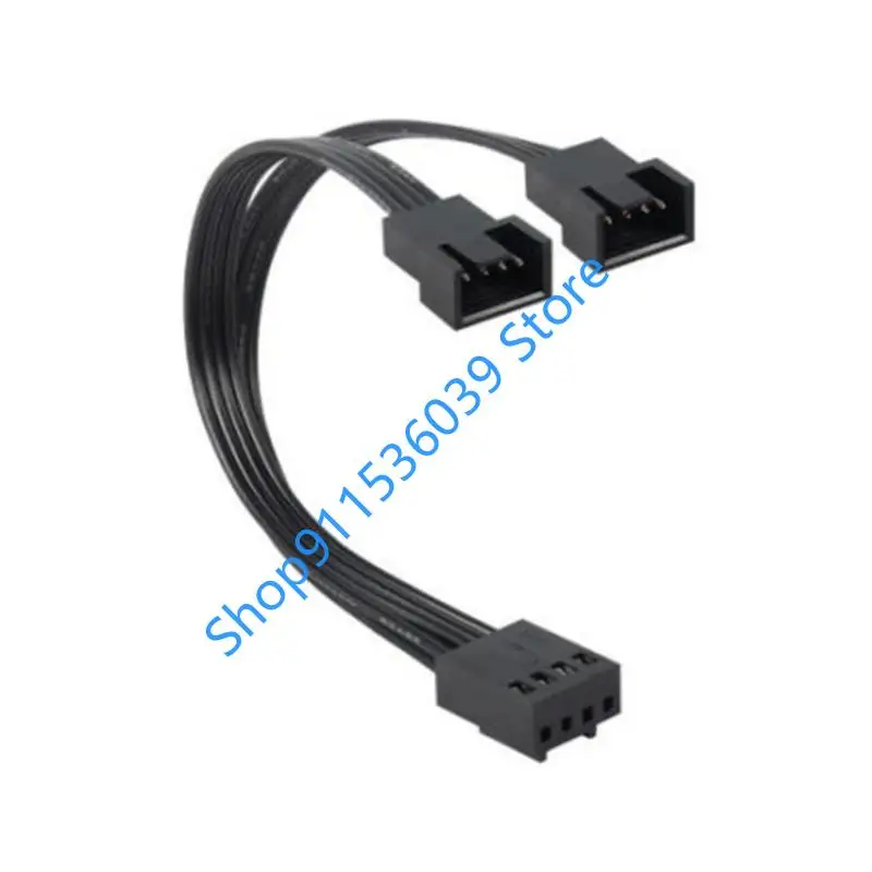 45BB Computer 4pin PWM Venditore PWM Cavo da 1 a 2 Ways Splitter Black Black Black Extension Cavo Connectors