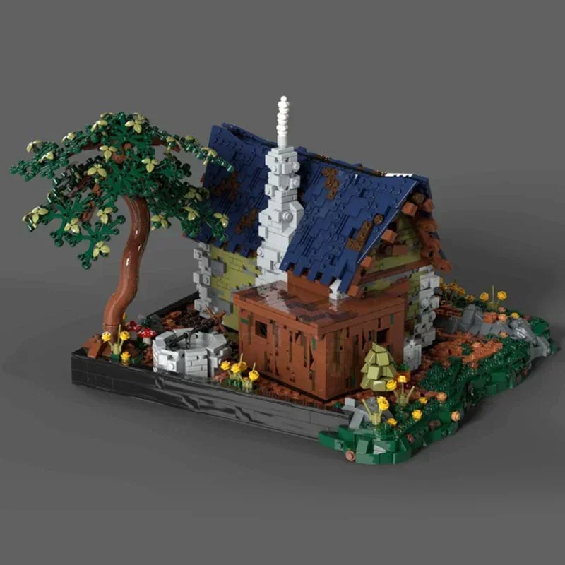 Klocki konstrukcyjne Moc, model ulicy, ciepła chatka bohatera, klocki techniczne, zabawki do samodzielnego montażu, zabawki budowlane dla dzieci, prezenty świąteczne.