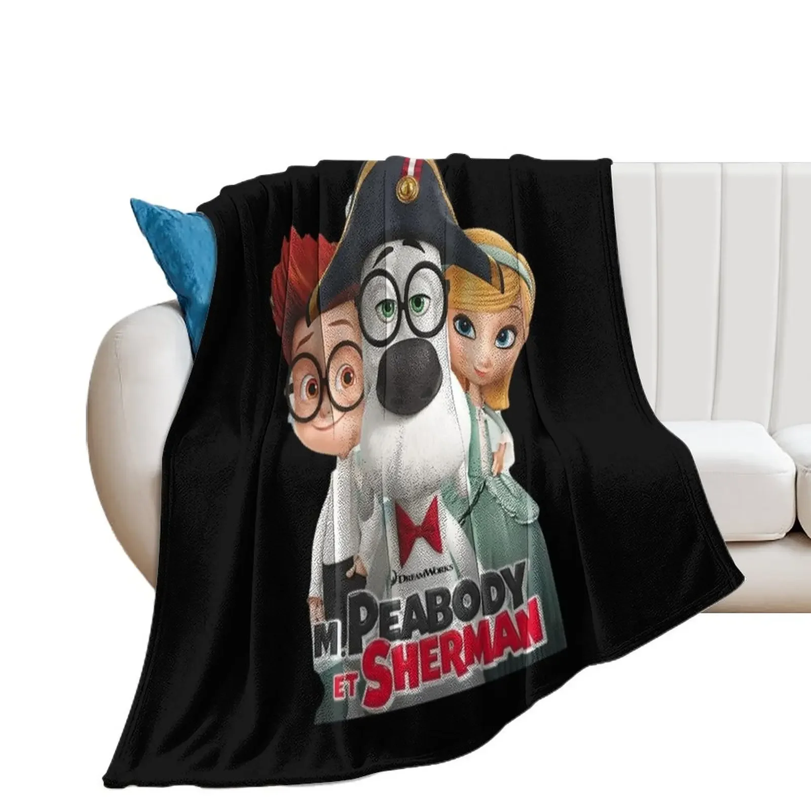 Mr Peabody And Sherman Throw Blanket Personalized Gift Soft Big Soft Beds Decorative Sofa Blankets