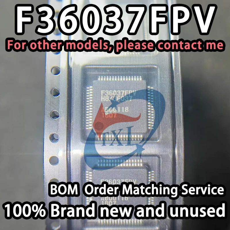 [100% Brand New] F36037FPV HD64F36037FPV SMD LQFP64 16-Bit H8/300H Tiny Series Microcontroller (MCU) Chip Ic