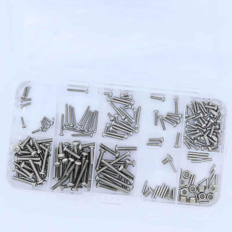 TRX4-M M1.6 M2 M2.5 Grade 12.9 Stainless Steel Hex Screws Nuts Hardware Kit for 1/18 RC Crawler TRX4M Upgrade Parts