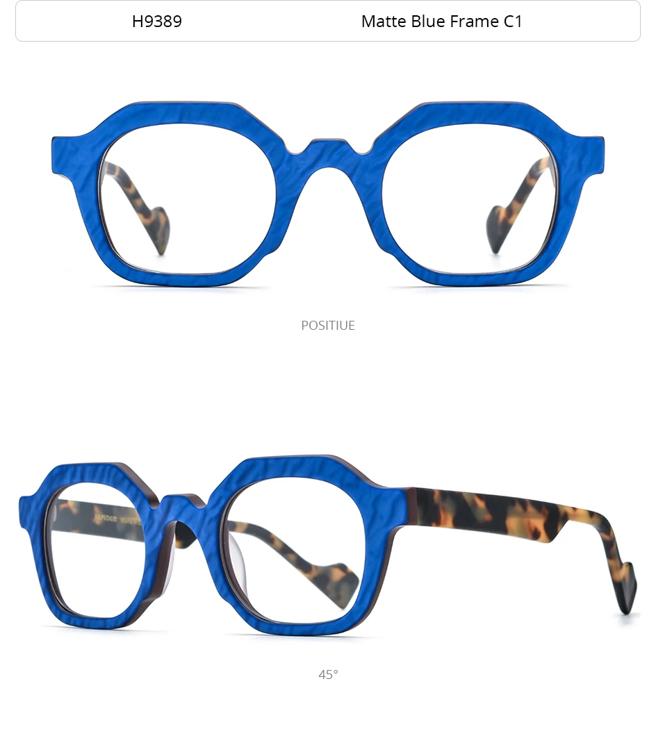 HEPIDEM Acetat Brille Männer Marke Designer Oversize Große Größe Brillen Rahmen Japanische Handgemachte Brille Männer Dicke Brillen 9374 – Detail 6