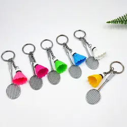 30Pcs Badminton Keychain Pendant Gift Badminton Keyring Mini Crafts Cartoon Badminton Pendant