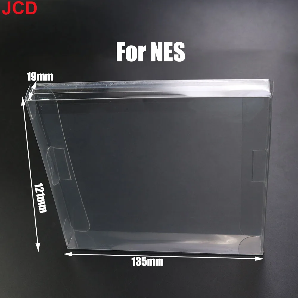 JCD 1 Uds caja de cartucho de juego transparente CIB juegos Protector de plástico PET para N64 NES SNES para GB GBA GBC NGPC Switch