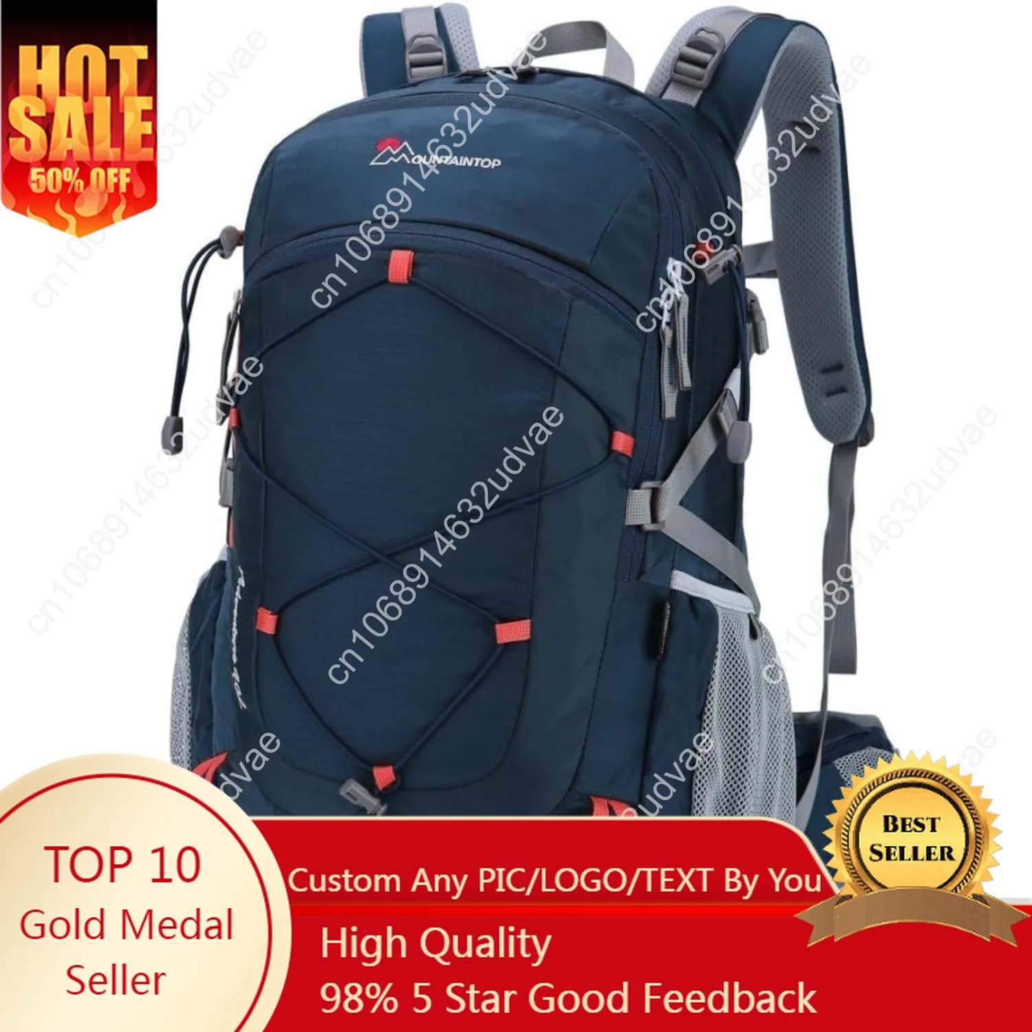 

MOUNTAINTOP 40L Hiking Backpack,Lightweight Travel Backpack for Men Women Outdoor Backpacking, Camping
