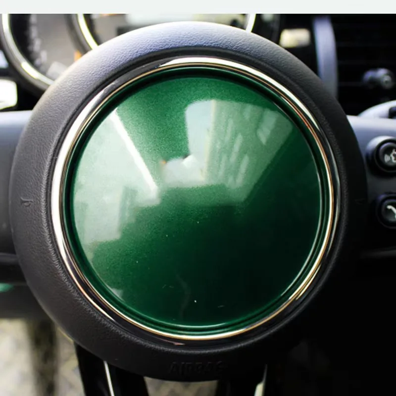 Car Green Interior Protection Stickers Water Cup Decoration Frame For MINI COOPER S F55 F56 F57 F60 Car Accessories Styling
