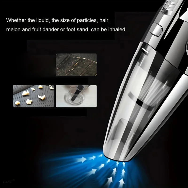 Rechargeable Handheld Vacuum Cleaner Powerful Cyclone Suction Ideal For Car, Home & Pet Hair-A70Z