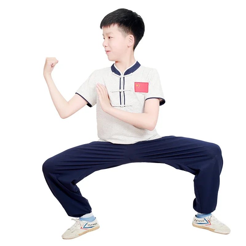 Adults And Children Elastic Pure Cotton Tai Chi Clothes Kung Fu Dress Sports Suit Martial Art Uniform Kun Master 2023 New Style