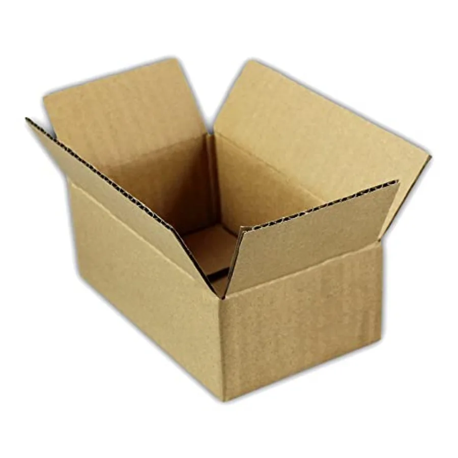 100 6x4x2 Corrugated Cardboard Packing Boxes Mailing Moving Shipping Box Cartons 6 x 4 x 2 inches