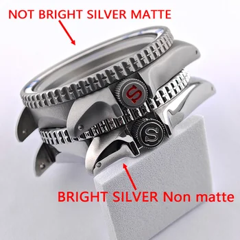 42mm high quality man watchSteel case black stainless case NH35NH36 movement accessories sapphire glass fits 22mm band