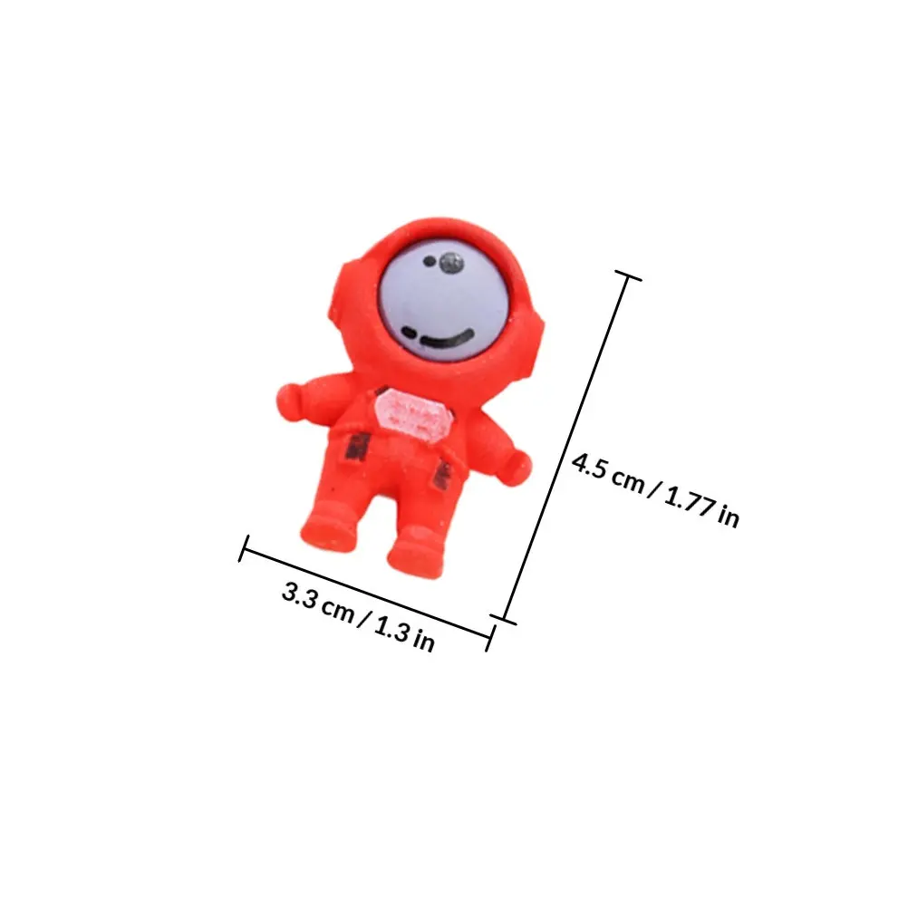 18pcs Cute Outer Space Erasers Set – TPR Astronaut & Planet Shaped Erasers for Kids