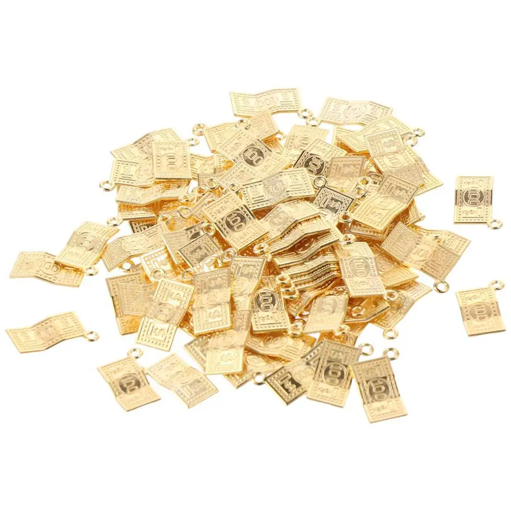 سبيكة ذهبية ، سحر فاتورة الدولار الأمريكي ، دلايات المال ، صناعة المجوهرات التي تصنعها بنفسك ، إكسسوارات الأساور والقلادات ، #2