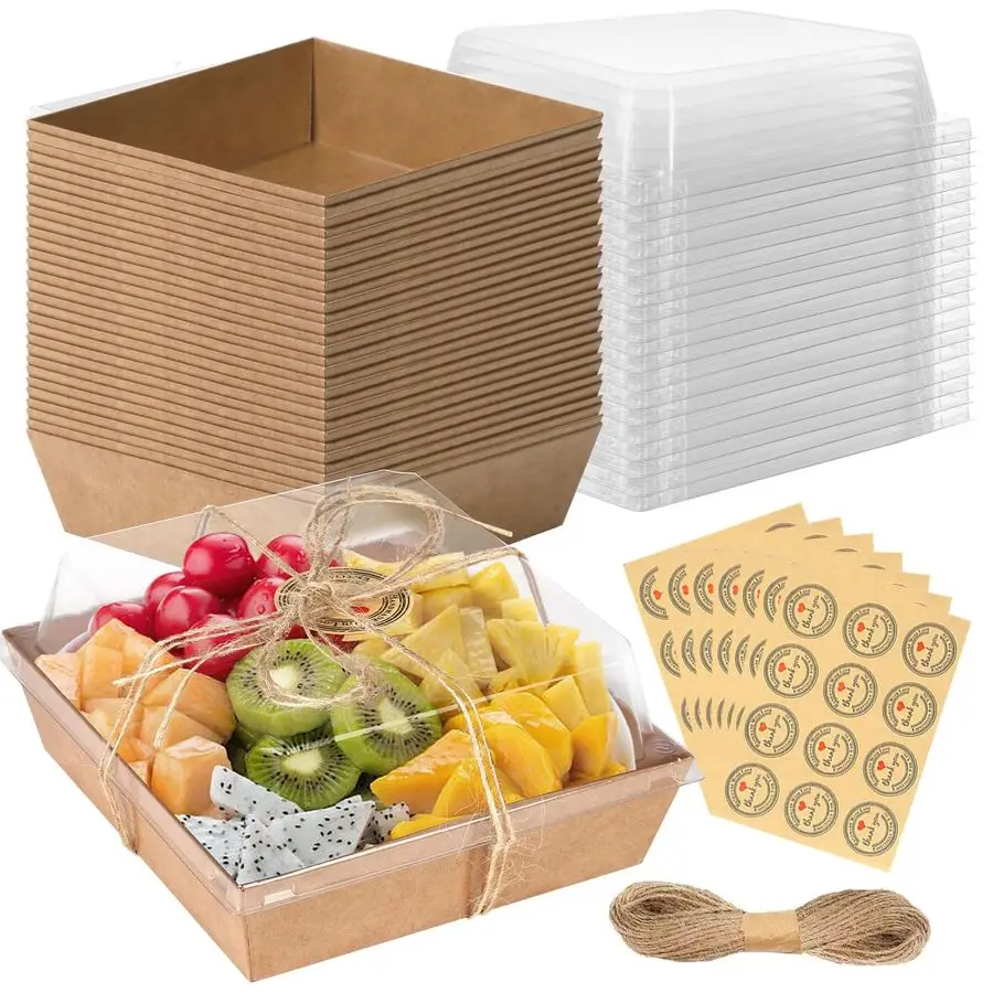 

Упаковка: маленькие коробки для мясных изделий с прозрачными крышками, мини-коробка для мясных изделий, одноразовые контейнеры для пищевых продуктов, 5-дюймовые коробки для печенья для сэндвич-су