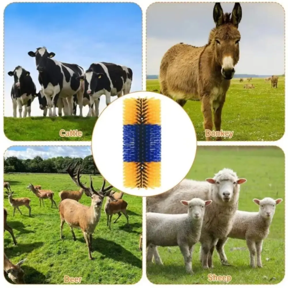 Deep Massage Livestock Grooming Brush Cylinder Brush Scratching Brush Itch Relief Brush Quick-Connect System
