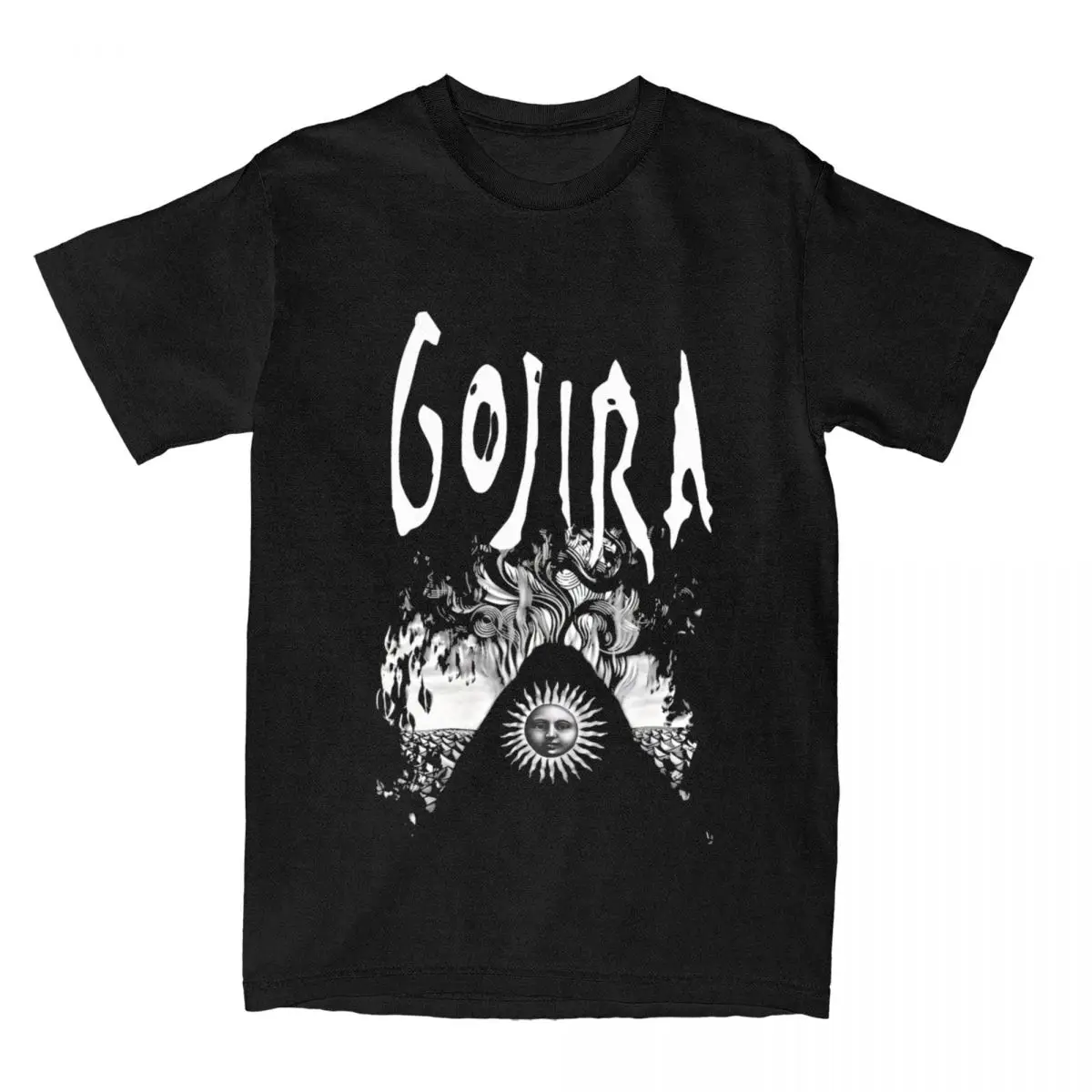 Captivating Gojiras Band T Shirt Accessories Men Women\'s 100% Cotton Amazing Tees Short Sleeve Clothing Original