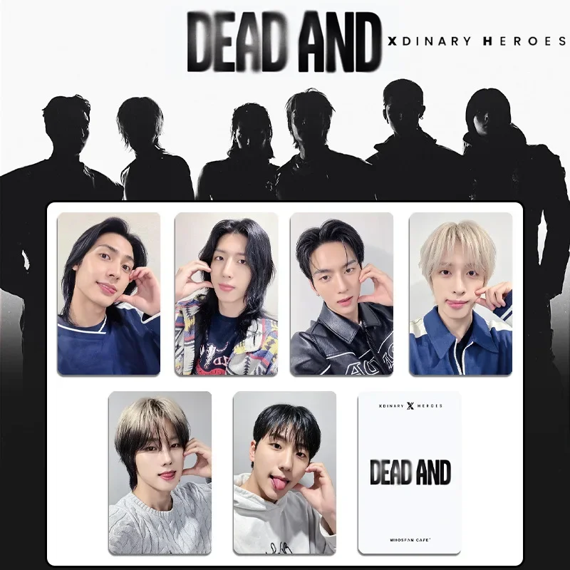 6pcs/Set Idol Boy X Ordinary Hero New Mini 8 Album Death Lomo Card Gun il Jungsu Gaon O.de JunHan Jooyeon Fan Collection Gift