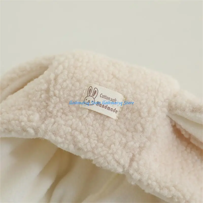 

573B Adorable Rabbits Ears Furry Winter Hat For Baby 6 Months To 2 Years Old Soft And Warm Ear Protections