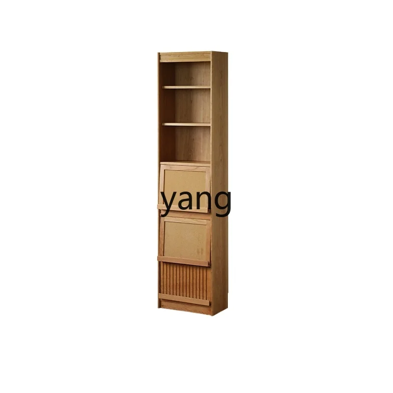 

LH floor combination bookshelf cherry wood living room storage display cabinet