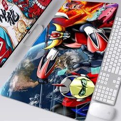 Anime Ufo Robot Goldrake Mousepad Desk Pad Gaming Accessories Prime Gaming XXL Keyboard Pad Stitched Pad Desk Pad