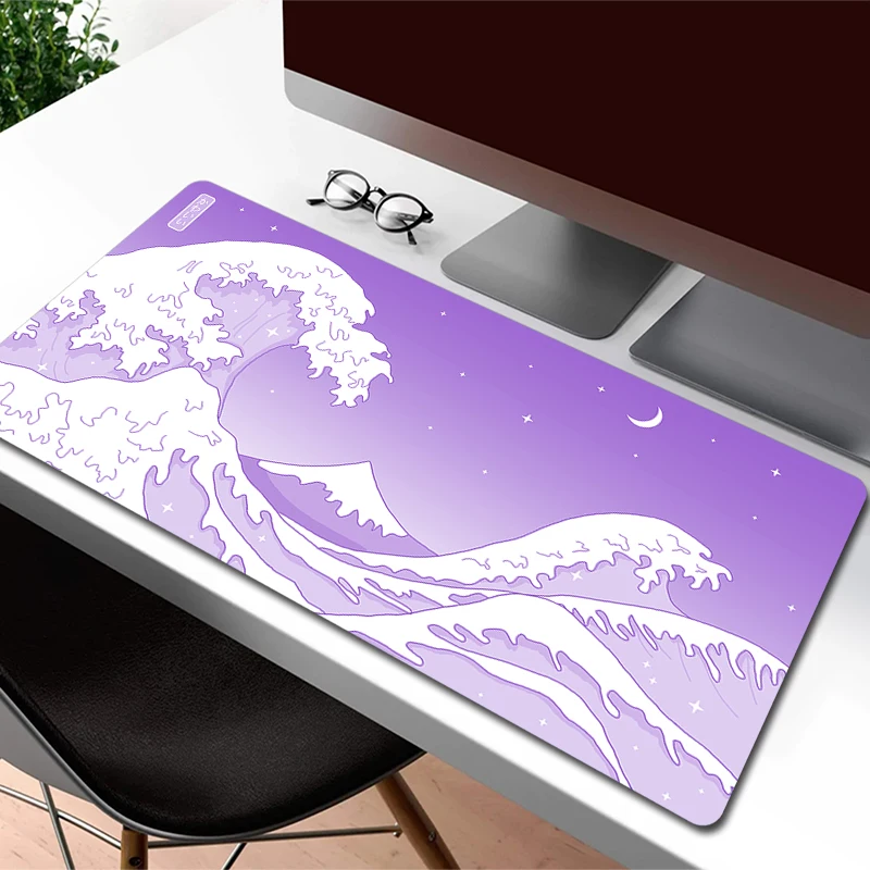 

Japanese Great Wave Off Large Mouse Pad Art Mouse Mat Laptop Gaming Mousepad Gamer HD Print Computer Table Mat Game Accessories