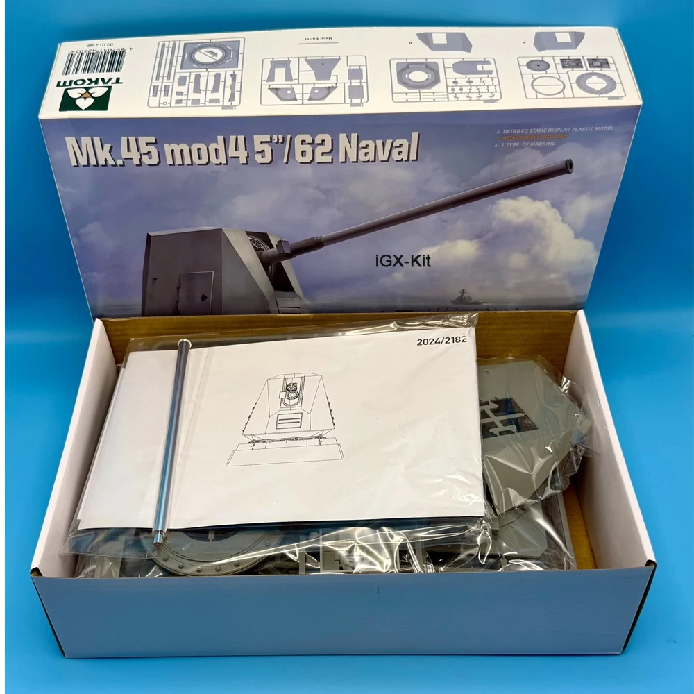 TAKOM 2182 1:35 Scale Mk 45 mod 4 5 /62 Naval Gun Hobby Craft Plastic Assembly Model Building Kit