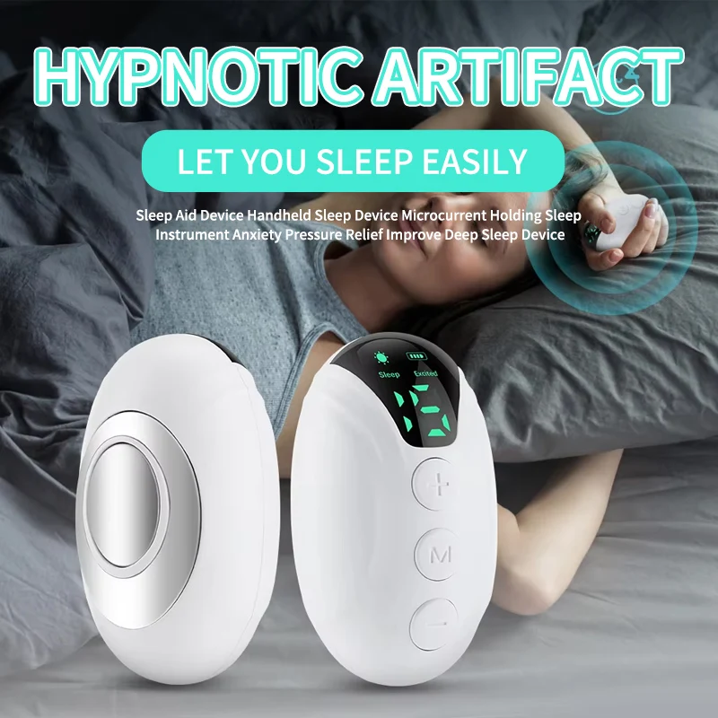

Sleep Aid Device Handheld Sleep Device Microcurrent Holding Sleep Instrument Anxiety Pressure Relief Improve Deep Sleep Device