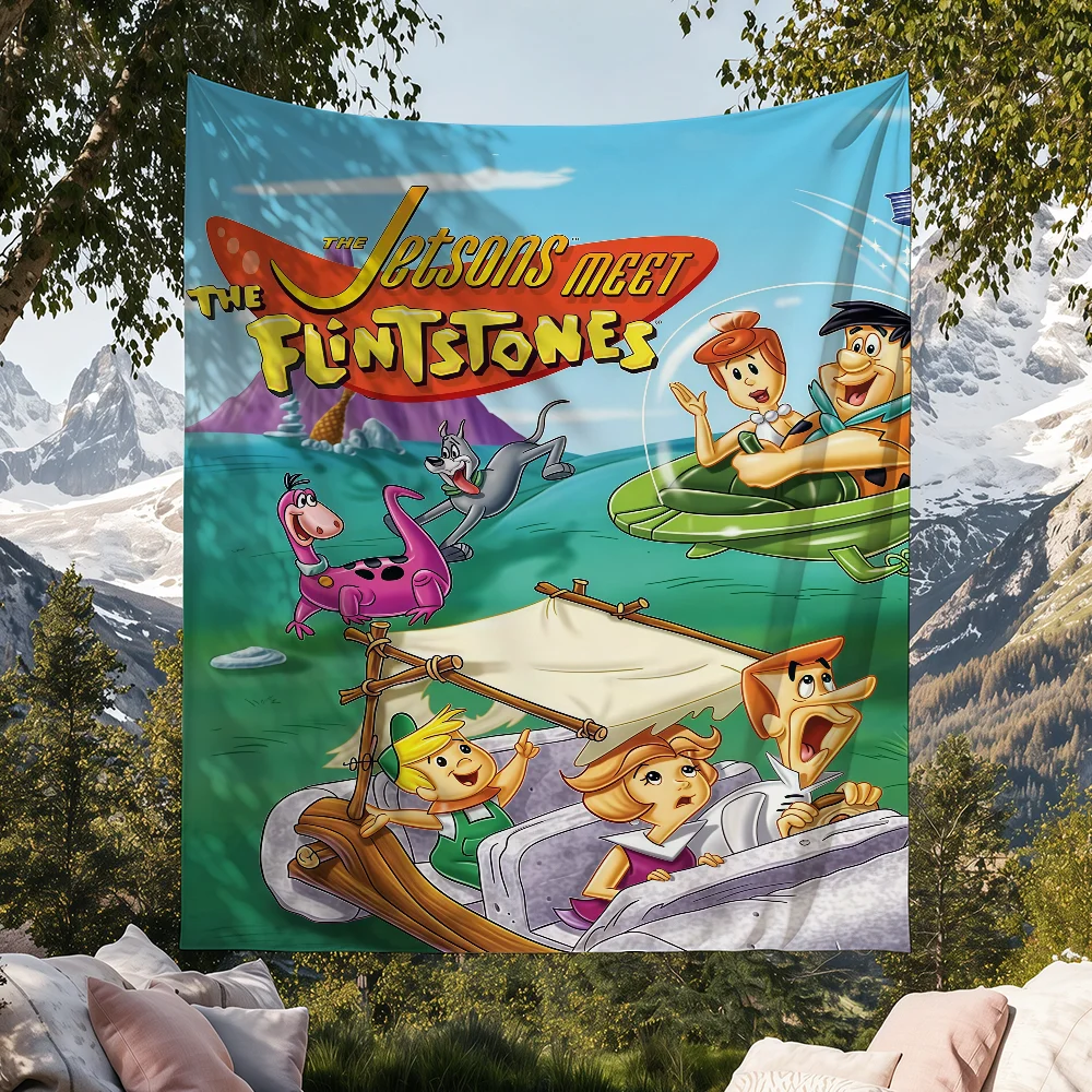 Cartoon The J-Jetsons Flag For Football Festival Halloween Gym Outdoor Garden Sports Party Gift Decor Banner