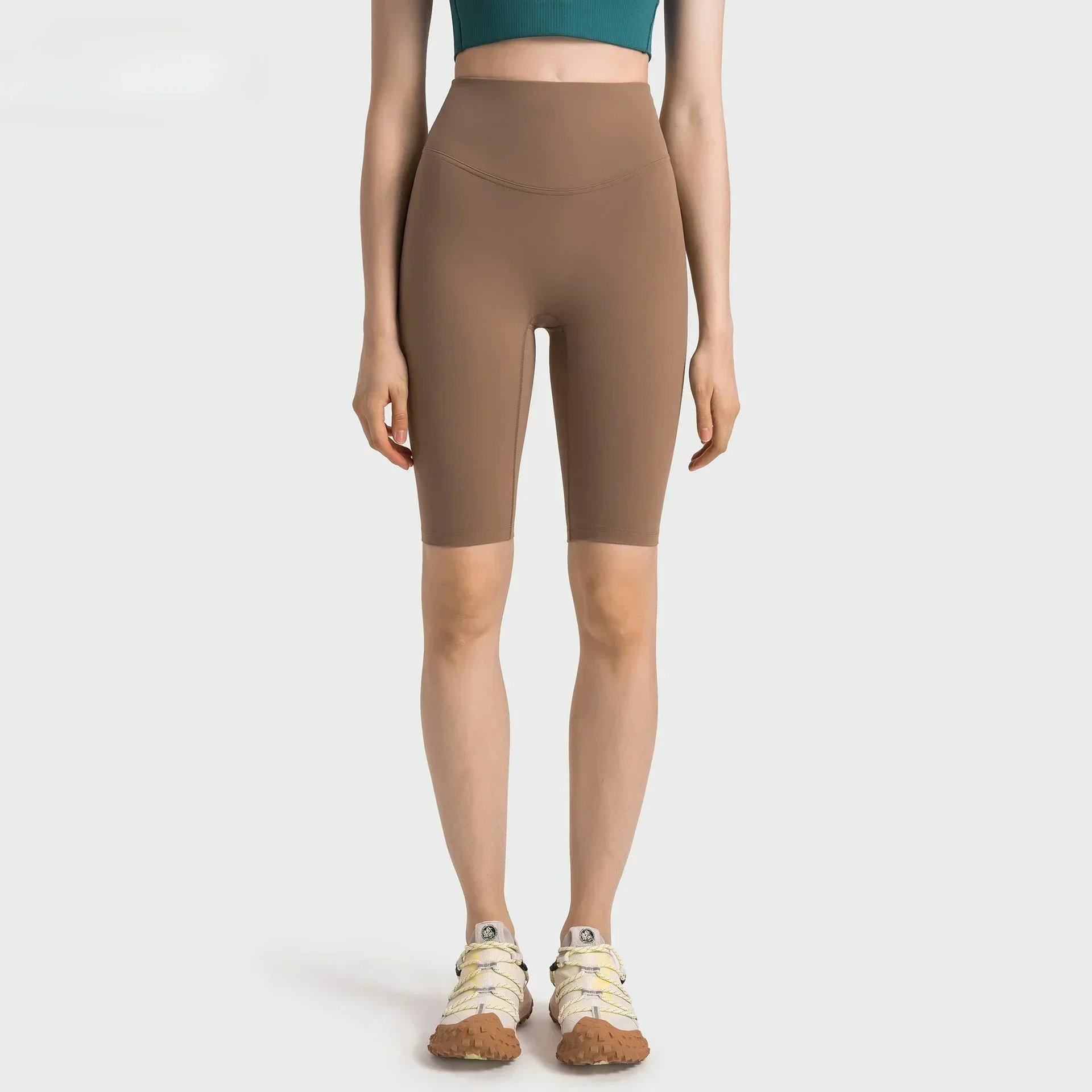 

Lemon Align High Waist Tight Shorts Women's No Awkwardness Line Hip Lift Abdominal Compression Exercise Running 5 Points Pants