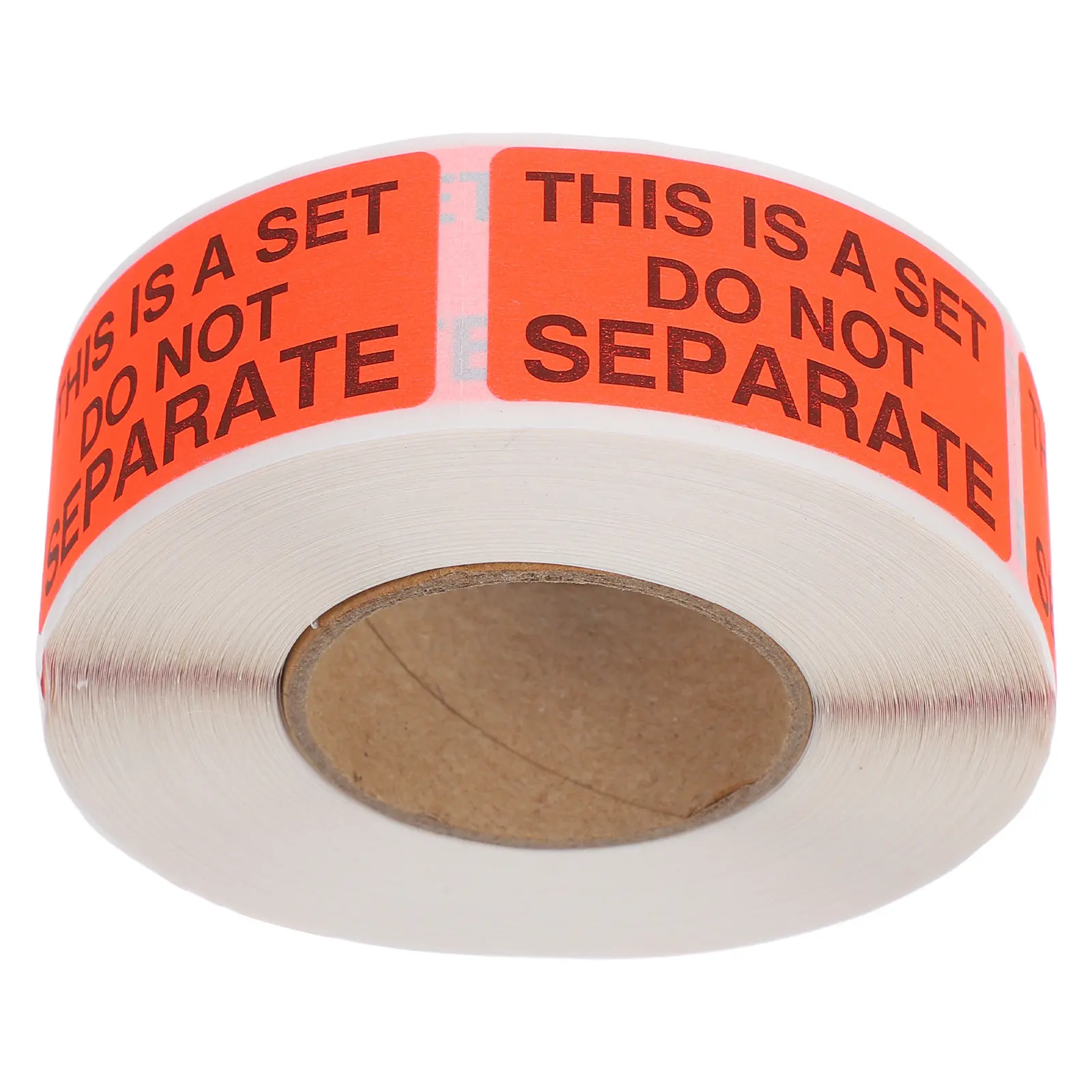 

500 шт. этикеток, не разделяемые, флуоресцентные красные, 2x0,98 дюйма, самоклеящиеся, для идентификации упаковки, для обработки грузов