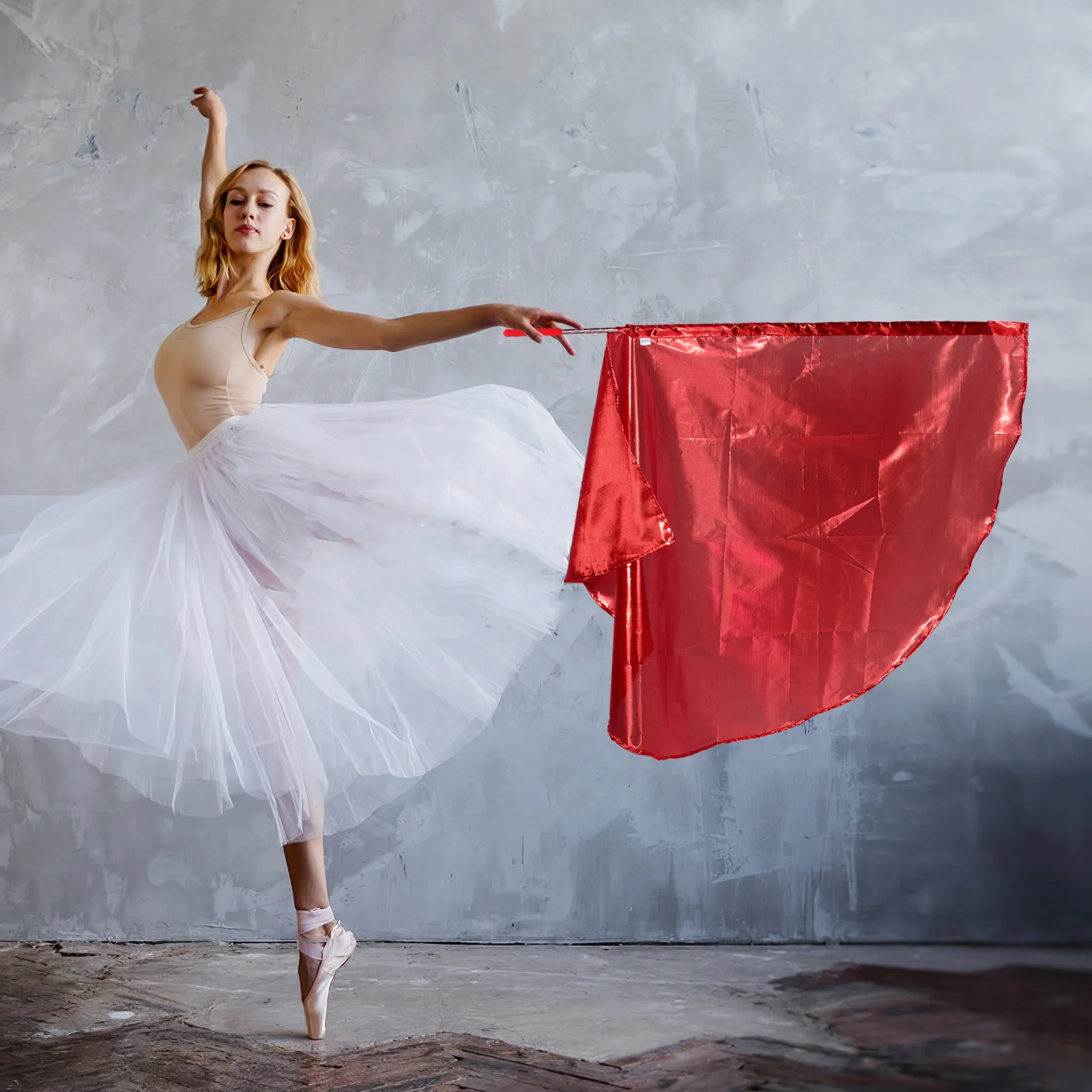 

Semicircle Worship Flag for Dance Praise Banner Competition Cheer Flag for Outdoor Performance Small Flags on Sticks