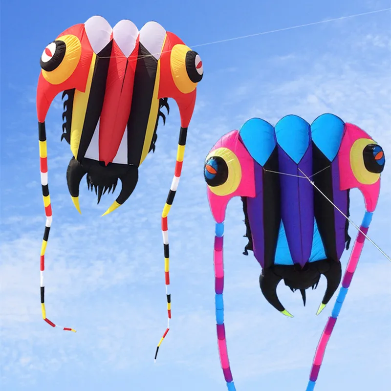 จัดส่งฟรี 16 ตารางเมตร trilobites ขนาดใหญ่ kite ไนลอนผ้า ripstop Alien Inflatable kite reel dragon kite ขนาดใหญ่พิเศษ kite สนุก