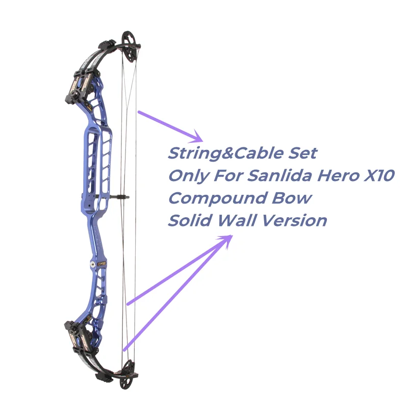 

Sanlida Hero X10 Compound Bow String Cable Replacement Set For Solid Draw Wall Version Only