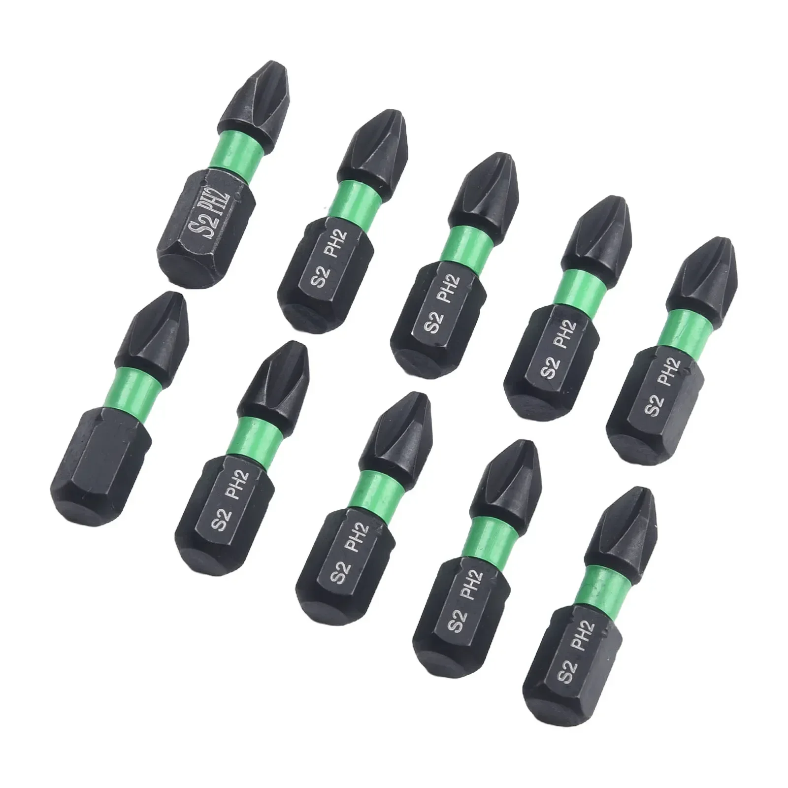 

10pcs Non-Slip Screwdriver Bit Impact Batch Head Strong Magnetic Cross High Hardness Screw 25mm Screwdriver Bits Set