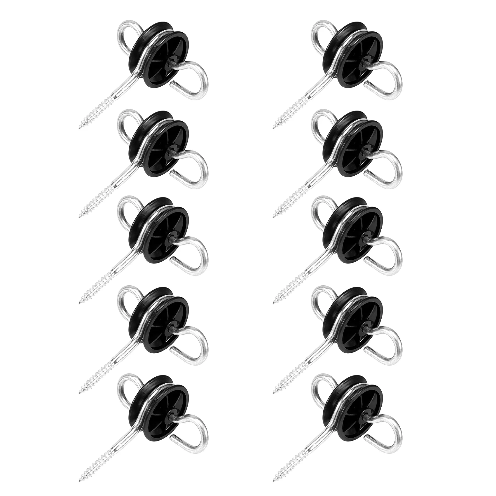 ABKJ-10Pcs Electric Fence Gate Handle Anchor Electric Fence Insulators Fence Wire Insulators For Electric Fence Wood Post