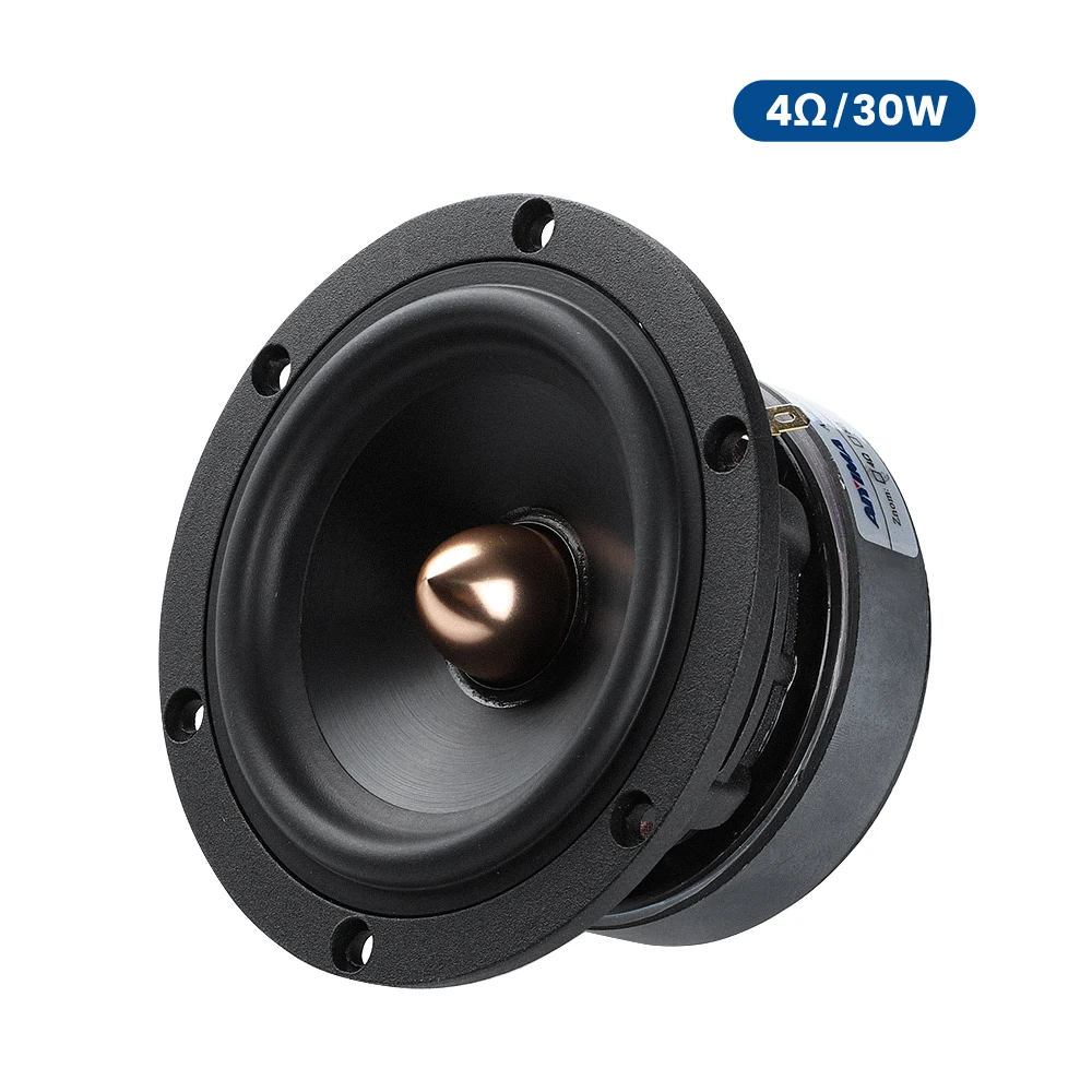 AIYIMA 4 Inch 50W Bullet Midrange Speaker 25-Core Ceramic Diaphragm 4