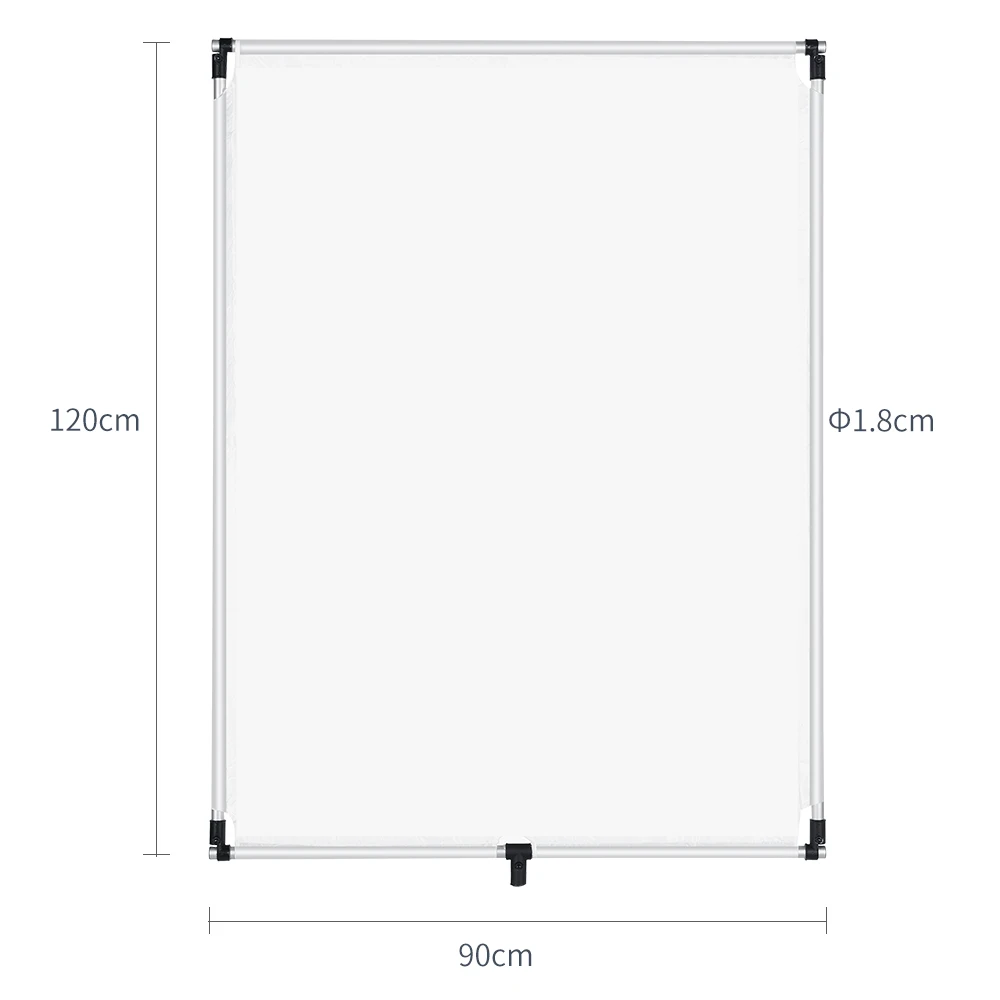 90x120cm 35in x 47in Sun Scrim 대형 5in1 블랙 실버 골드 화이트 디퓨저 리플렉터 알루미늄 합금 프레임 사진 용