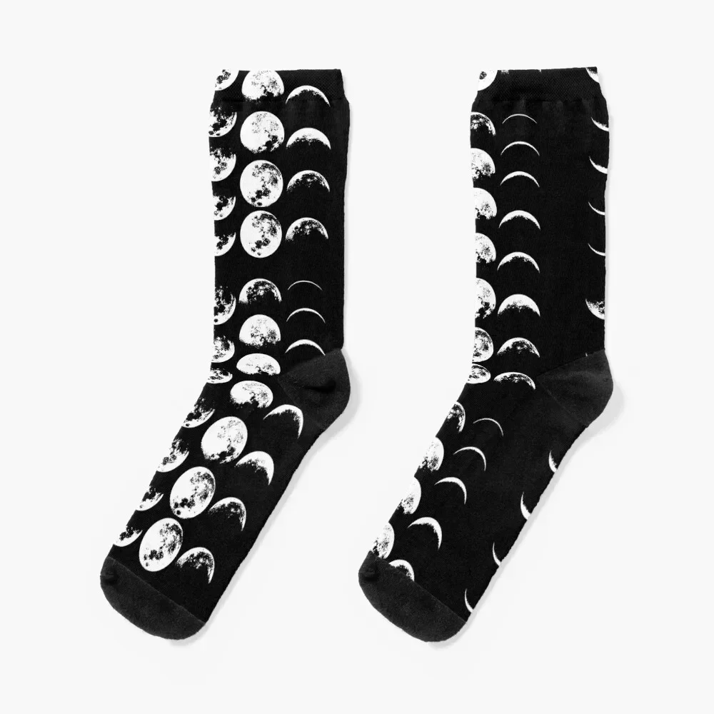 

Moon Phases No. 2 Socks snow Rugby loose basketball Boy Socks Women's